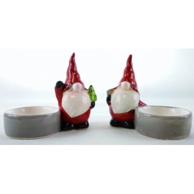 Krasnal na tealight dzwoneczek